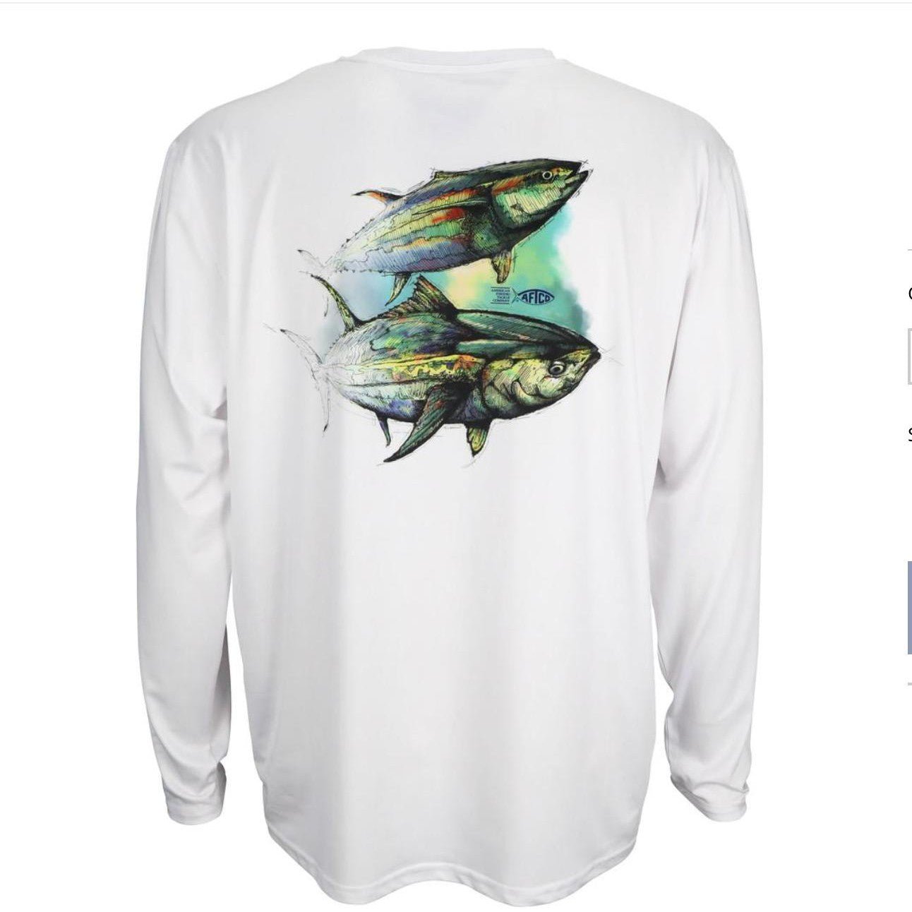 AFTCOAftco Wingman LS Performance Shirt - White - PerformanceAftco Wingman LS Performance Shirt - WhiteM61150 - L