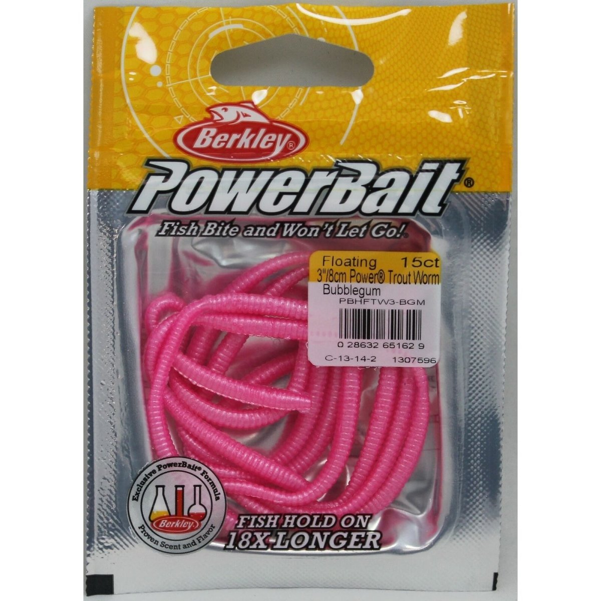 BerkleyBerkley Powerbait Floating Trout Worms 3" - Trout WormsBubblegumBRK376