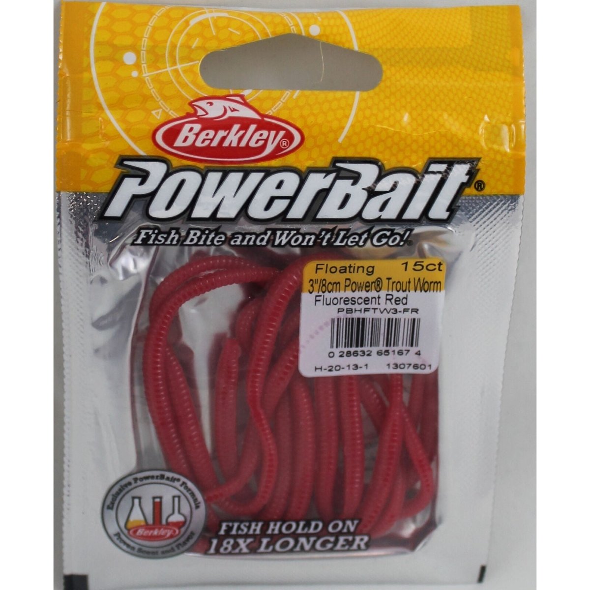 BerkleyBerkley Powerbait Floating Trout Worms 3" - Trout WormsFluorescent RedBRK381