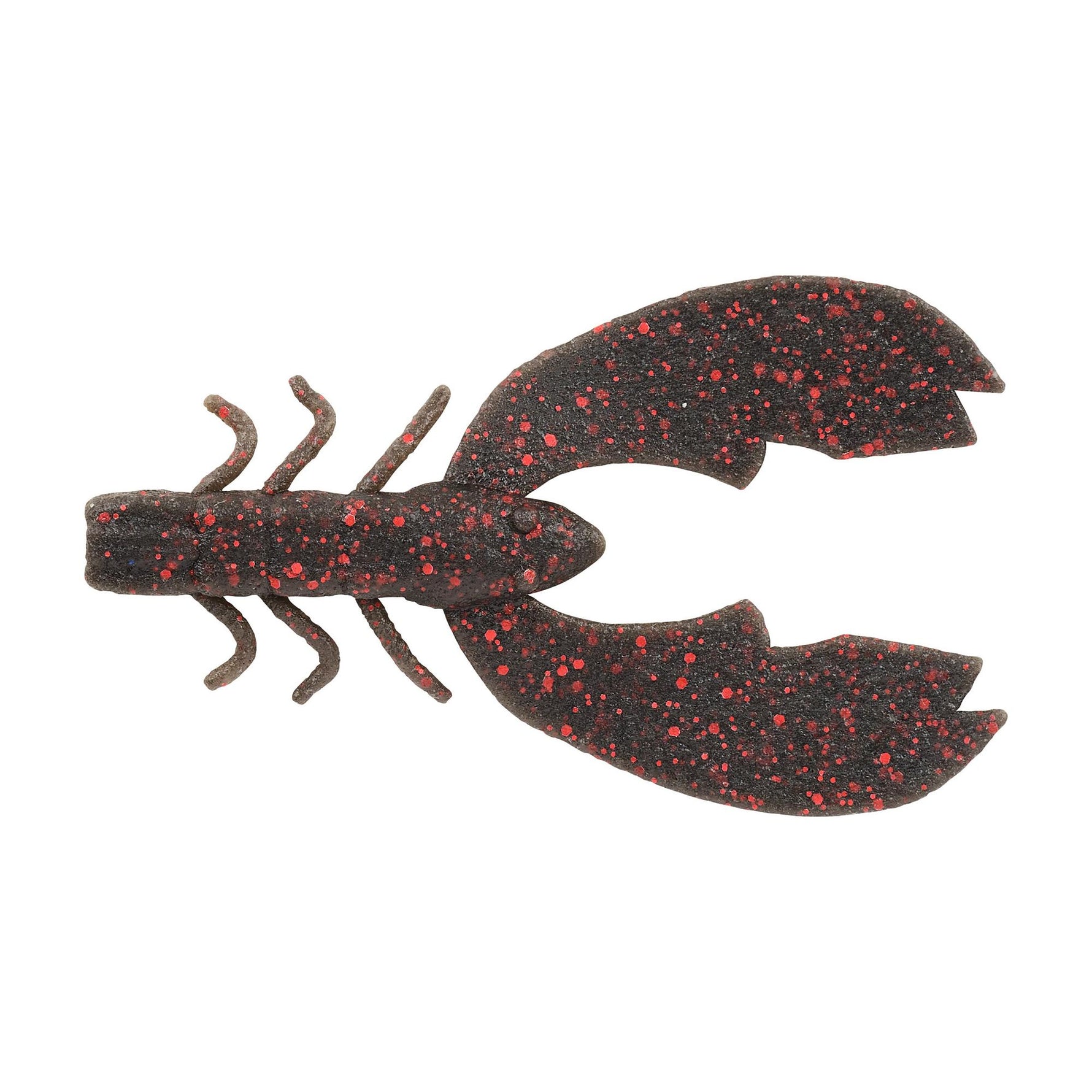 BerkleyBerkley Powerbait Maxscent Chigger Craw 4" - Creature BaitsBlack Red FleckPBMSCHC4 - BLR
