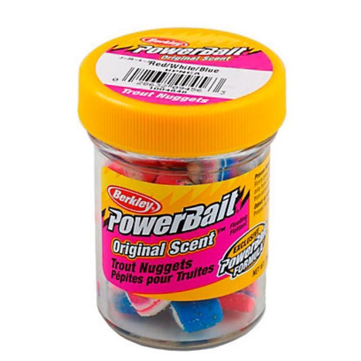 BerkleyBerkley Powerbait Power Nuggets - Dough Baitsred white blueBER042