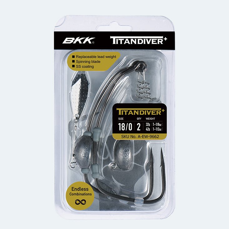 BKK Titandiver+ Weighted Swimbait Hooks 6/0