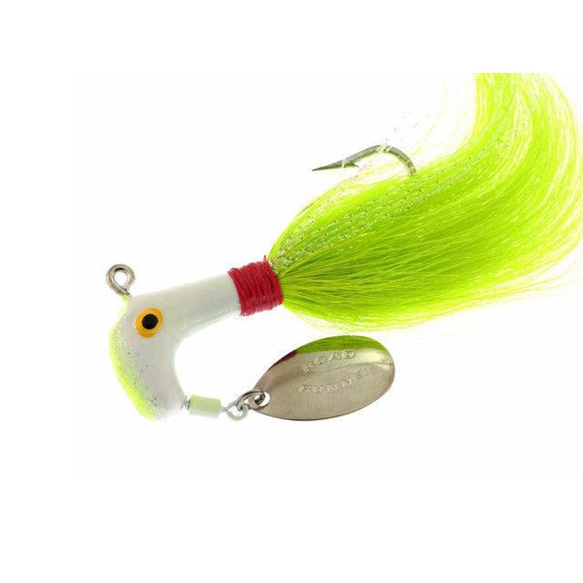 blakemore more fish lures 1/2 oz Chartreuse/Red Throat