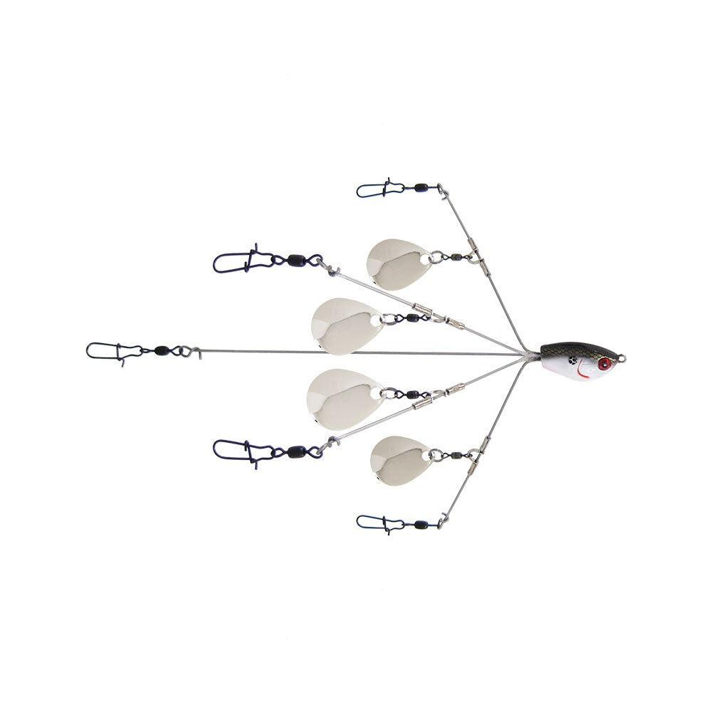 Yum 5 Wire Flash Mob Jr Umbrella Rig with Colorado Blades