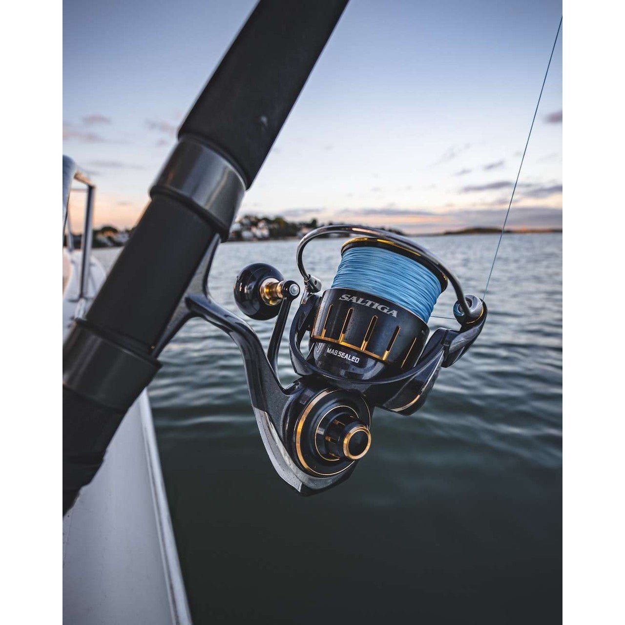DaiwaDaiwa Saltiga Saltwater Spinning Reels - Saltwater Spinning ReelsDaiwa Saltiga Spinning Reel On RodSAG4000 - XH