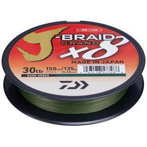 Daiwa J-Braid X8 Grand Braided Line 150 yds – Tackle Express