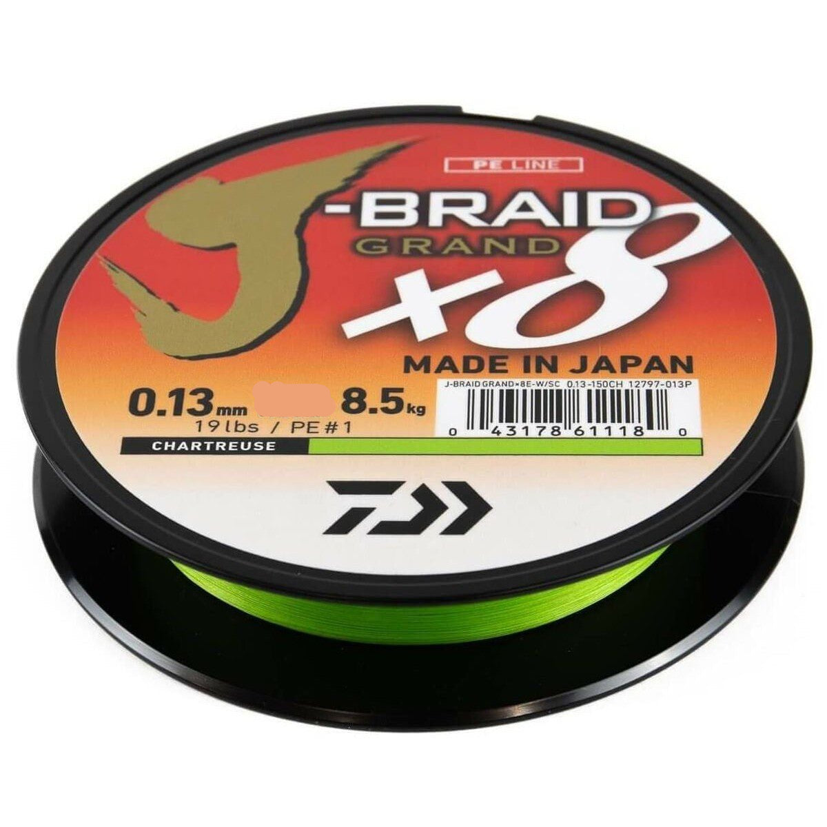 j-braid x8 braided fishing line Daiwa Line, Chartreuse / 8lb Braid is strong Daiwa J-Braid 300yd Braided Line