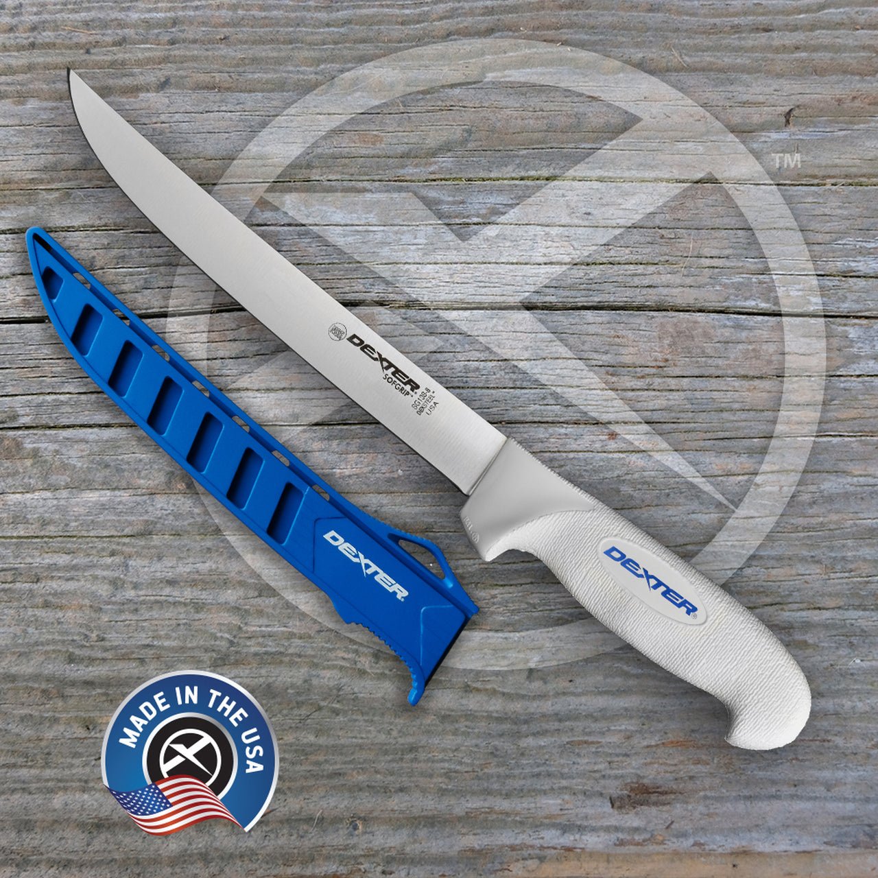 DexterDexter Soft Grip Fillet Knives With Sheath - KnivesDexter SG138EG 8” wide fillet knifeSG138EG