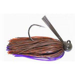 DobynsDobyns Skirted Football Jigs - 3 Pack - Football JigsTwo Toned Brown Purple SFB - TTBRNPRPL - 3/8
