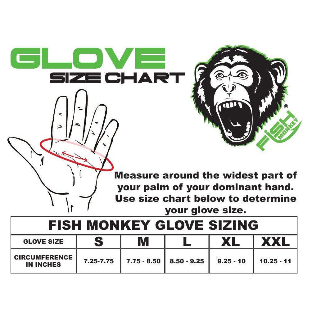 Fish MonkeyFish Monkey Free Style Custom Fit Glove UPF 50+ * - GlovesFish Monkey Free Style Custom Fit Glove UPF 50+ *FM22 - GREYWTRCAM - M