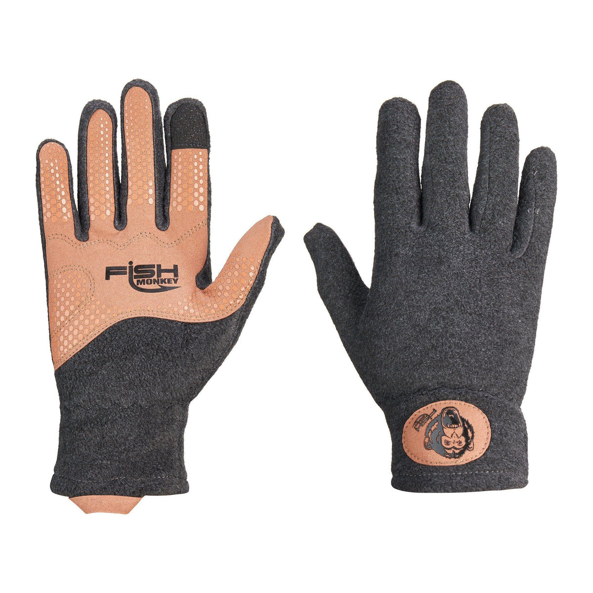 Fish MonkeyFish Monkey Task Fleece Fishing Gloves - GlovesFront & BackFM33 - CH - S