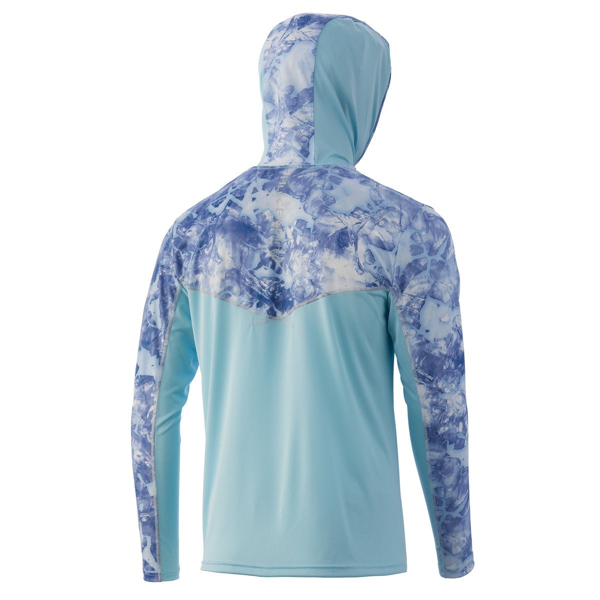 HukHuk Icon X Hooded LS Shirt Mossy Oak Evenflow - PerformanceHuk Evenflow BackH1200392 - 989 - L - EVEN