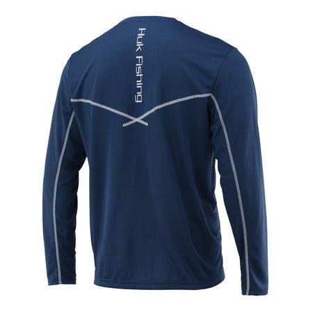 HukHuk ICON X Long Sleeve Tech Tees - PerformanceSargasso SeaH1200138 - 409 - XXL