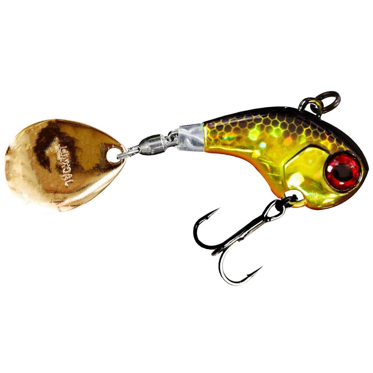Jackall Deracoup Tail Spinner 1/2 oz / HL Gold Black