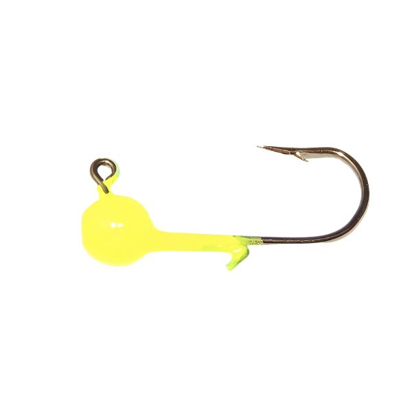 KalinKalin's Triple Threat Crappie Jig Heads - Round Heads1/8 oz ChartreuseKAL183