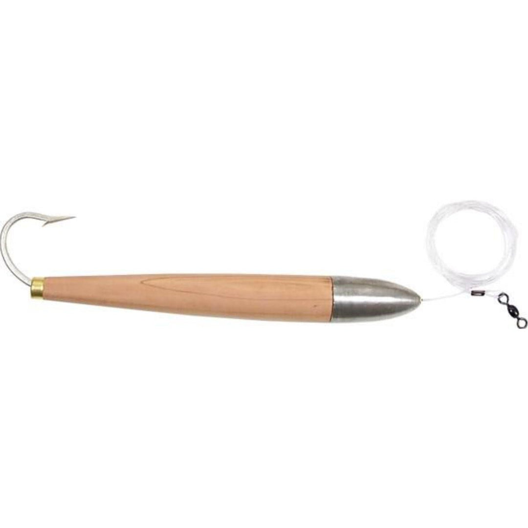 Lead MastersLead Masters Cedar Plug Size 8 - Saltwater Trolling LuresLead Masters Cedar Plug Natural CedarLMCP8NAT