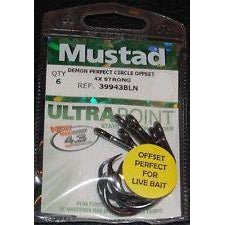 MustadMustad 2X Perfect Circle Hook 39941NP - BN - Saltwater HooksMustad 2X Perfect Circle Hook 39941NP - BN 6 packMUS221