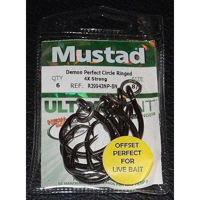 MustadMustad 4X Demon Offset Ringed Circle Hook R39943NP - BN - Single HooksMustad 4X Demon Offset Ringed Circle Hook R39943NP - BNR39943NP - BN - 3/0 - 6U