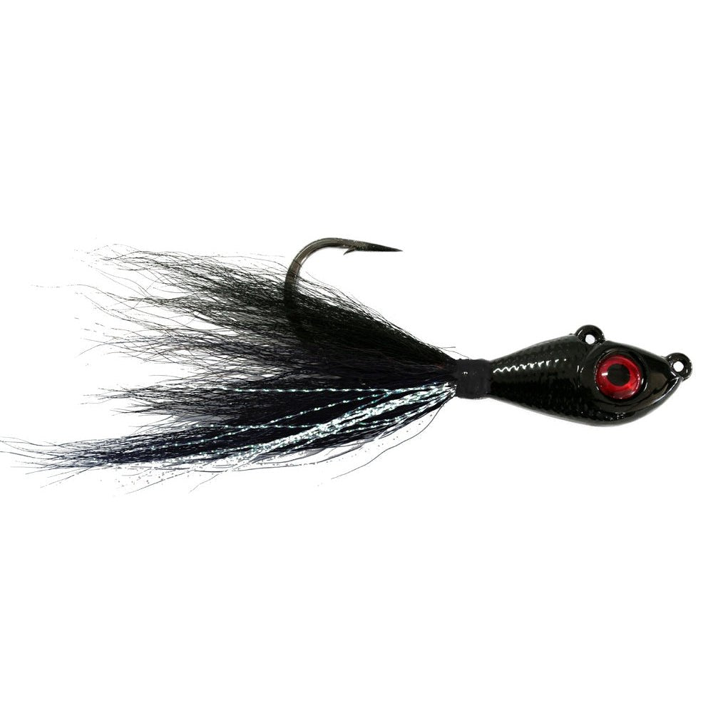 MustadMustad Big Eye Bucktail Jigs - Bucktail JigsBlackMUS047