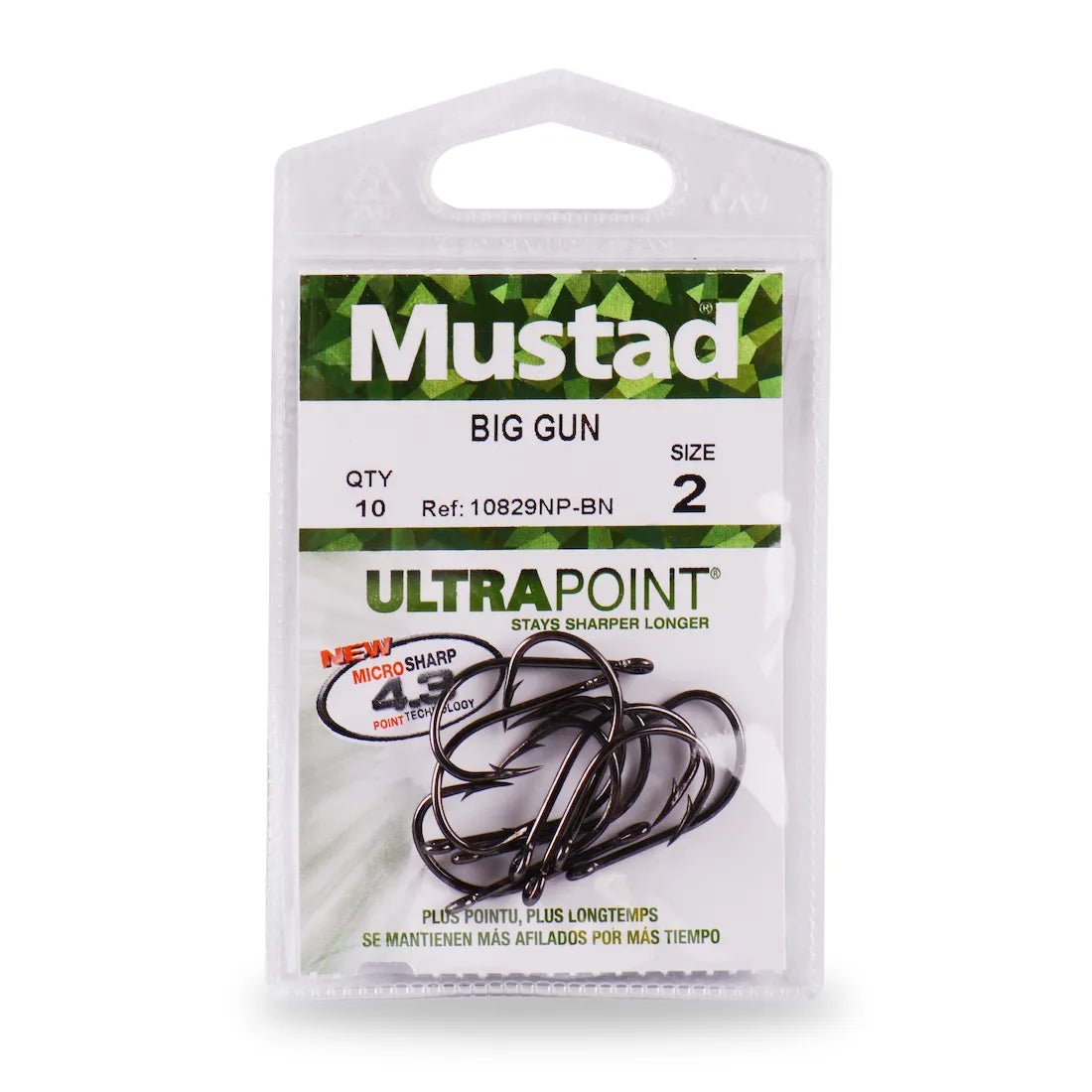 MustadMustad Big Gun Hooks 10829NP - BN - Single HooksMustad Big Gun Hooks 10829NP - BN10829NP - BN - 1/0