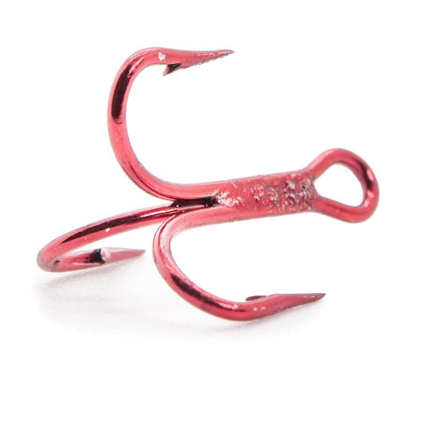 best red fish hooks Mustad Red Treble Hooks
