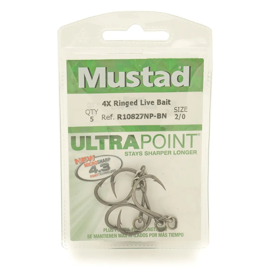 MustadMustad Ringed Hoodlum 4X Strong Live Bait Hook R10827NP - BN - Single HooksMustad Ringed Hoodlum 4X Strong Live Bait Hook R10827NP - BNMUS214
