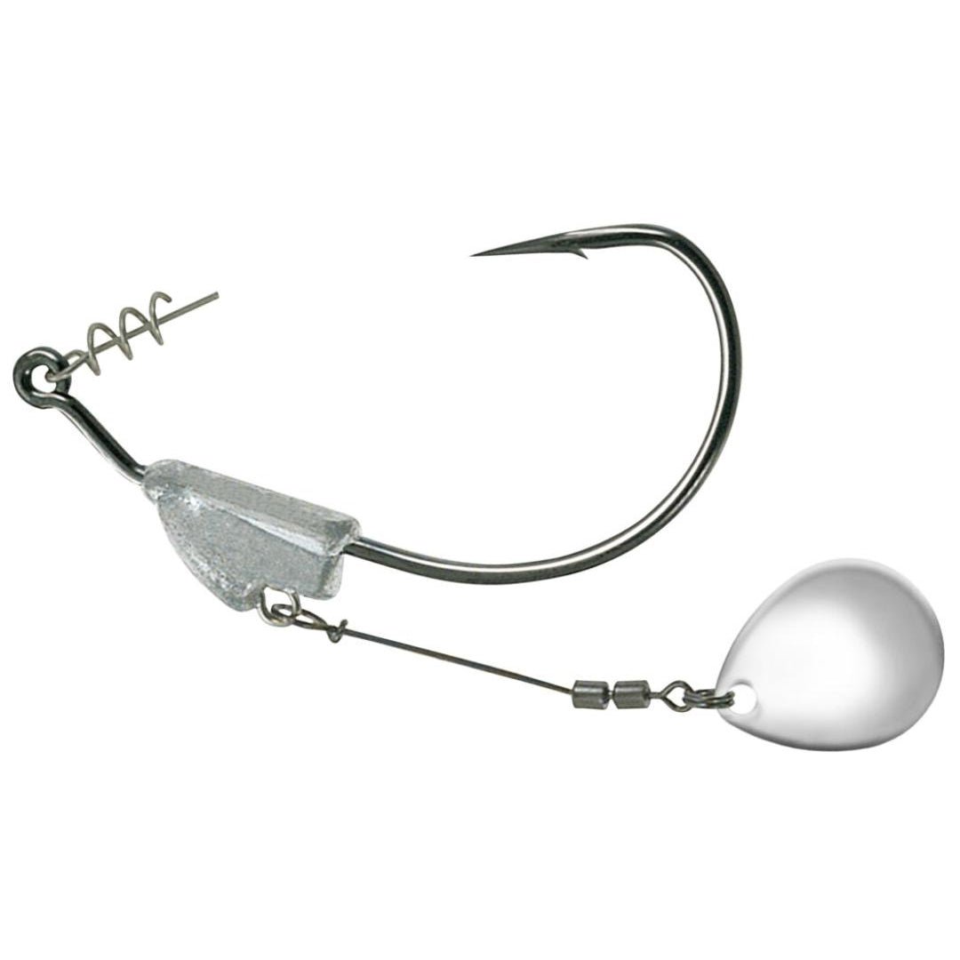OwnerOwner Flashy Swimmer Hooks w/CPS - Single HooksOwner Flashy Swimmer Silver Colorado Blade4164S - 021