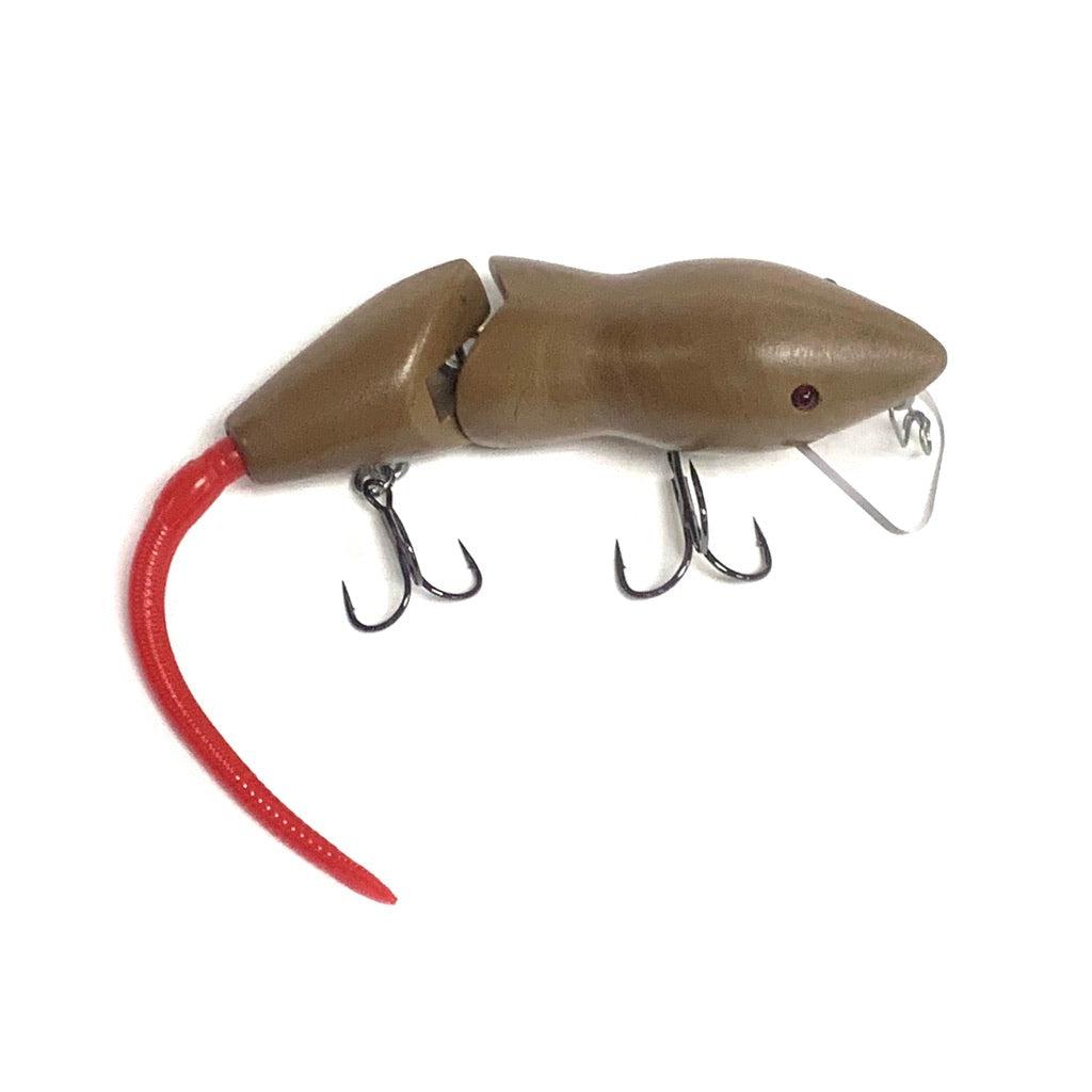 PB RatsPB Rat 2 Piece Wakebait - Hard SwimbaitsBrown w/ Red TailPBRAT - 2PC - BRN/RED