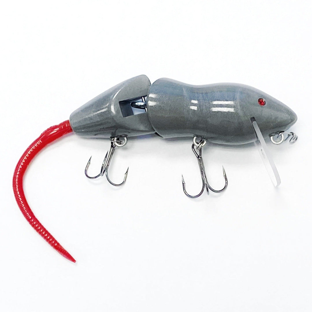 PB RatsPB Rat 2 Piece Wakebait - Hard SwimbaitsGrey w/ Red TailPBRAT - 2PC - GRY/RED