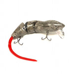 PB RatsPB Rat 3 Piece Wakebait - Hard SwimbaitsLight Brown Swirl w/ Red TailPBRAT - 3PC - LBS/RED