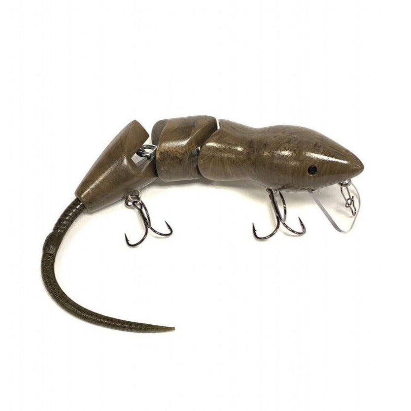 PB RatsPB Rat 3 Piece Wakebait - Hard SwimbaitsBrown Swirl w/ Brown TailPBRAT - 3PC - WBS/PNK
