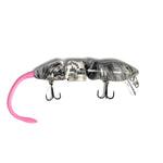 PB RatsPB Rat 3 Piece Wakebait - Hard SwimbaitsWhite Black Swirl w/ Pink TailPBRAT - 3PC - WBS/PNK