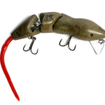 PB RatsPB Rat 3 Piece Wakebait - Hard SwimbaitsBrown Swirl w/ Red TailPBRAT - 3PC - WBS/PNK