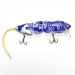 PB RatsPB Rat 3 Piece Wakebait - Hard SwimbaitsWhite Purple Swirl w/ Natural TailPBRAT - 3PC - WPBS/NAT