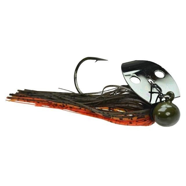 PicassoPicasso Aaron Martens Shock Blade Tungsten Knockers - ChatterbaitGreen Pumpkin Amber Red/ Black Blade38 - PTKF - 72