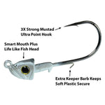 PicassoPicasso Smart Mouth Plus Jig Heads - Jig HeadsPicasso Smart Mouth Plus Jig Heads18 - PSMPLUS - 01 - M20 - 3PK - 8