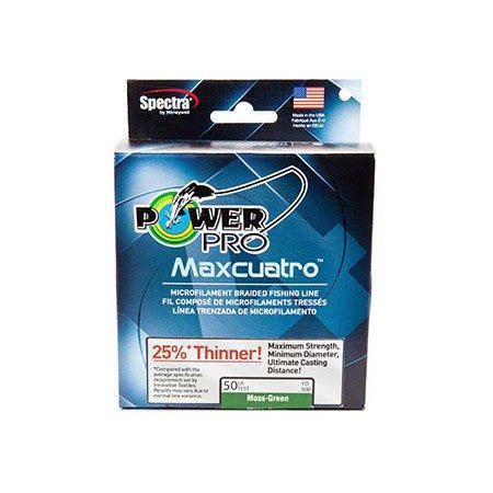 Power ProPower Pro Maxcuatro Micro Braided Line 500 Yards - LinePowerPro Maxcuatro 50lb 500yard GreenPOW199