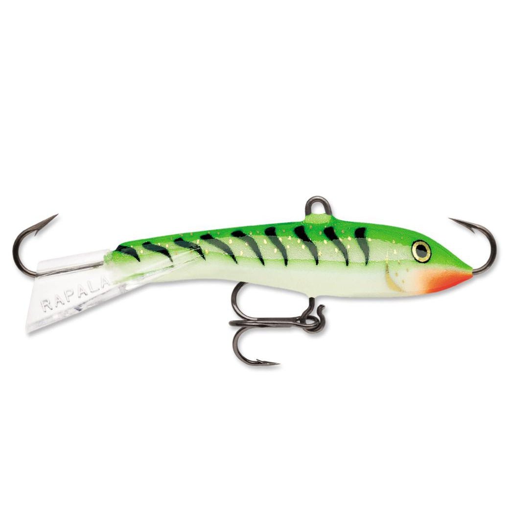 RapalaRapala Jigging Rap Ice Jig - SpoonsGlow Green TigerW2GGT