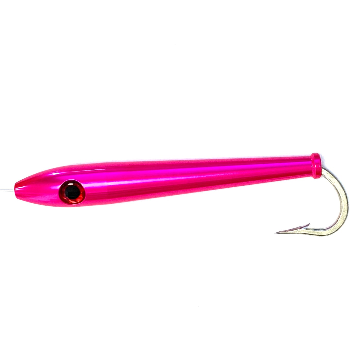 Red Eye Trolling LuresRed Eye Aluminum Tuna Stick Cedar Plug - Saltwater Trolling LuresRed Eye Trolling Lures Aluminium Tuna Stick PinkTSA4 - PNK