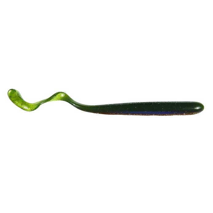Roboworm 4 1/2" Curly Tail Worms - Aaron's Magic Red and Black Flake
