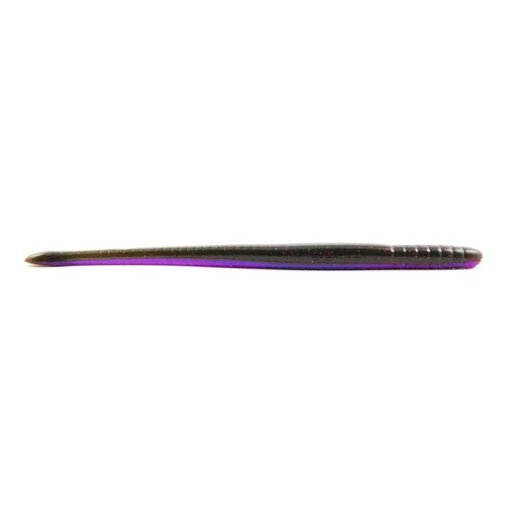 RobowormRoboworm 6" Fat Worm - WormsGreen Pumpkin Purple SF - F6BFROB309