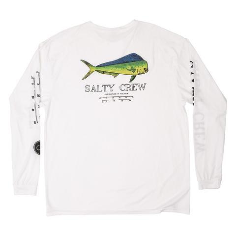 Salty CrewSalty Crew Angry Bull L/S Rashguard - White - ShirtsSALTY CREW ANGRY BULL L/S SUNSHIRT WHITE BACK201350302 - WHT - L