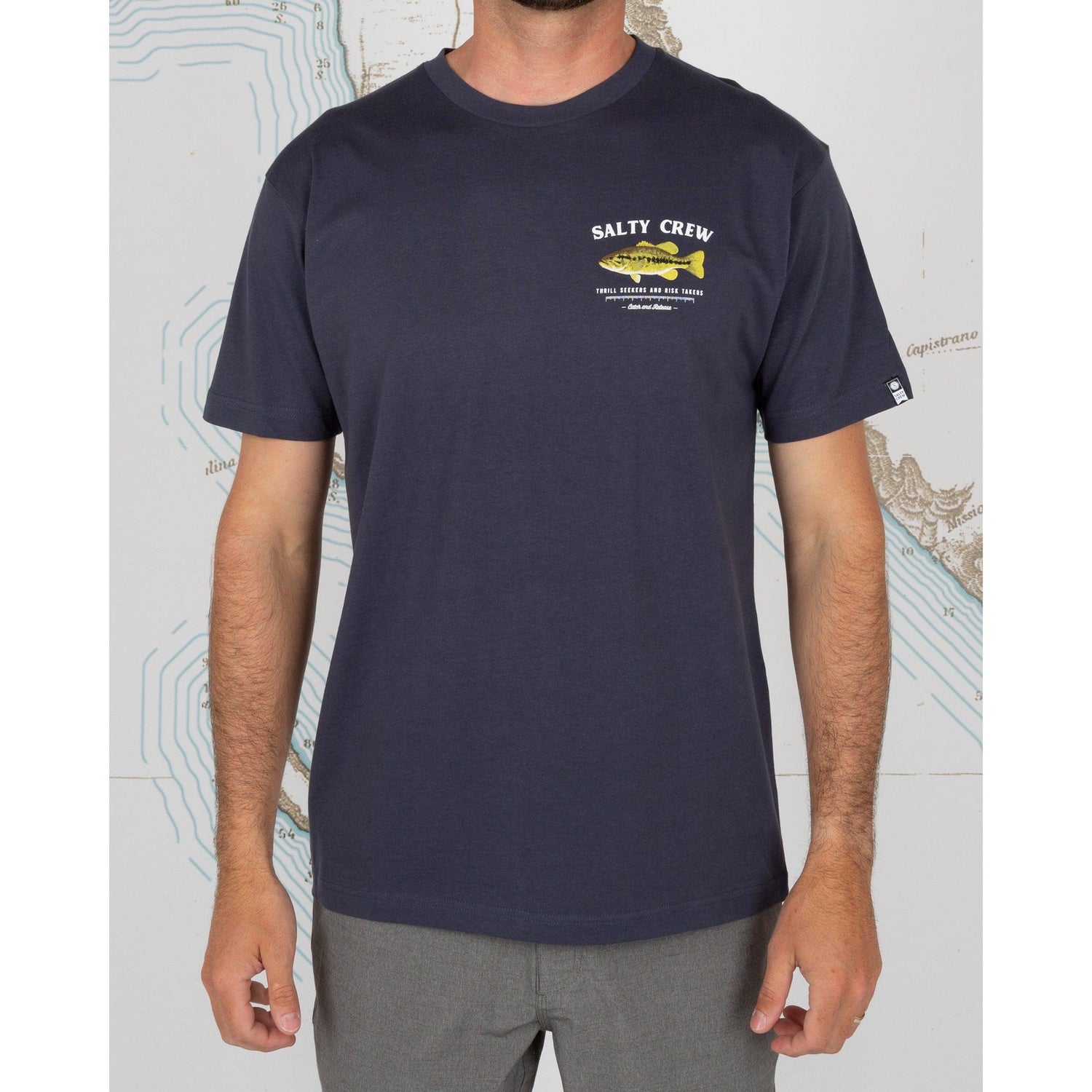 Salty CrewSalty Crew Bigmouth Premium Harbor Blue Tee - ShirtsFrontSCBM - HB - L