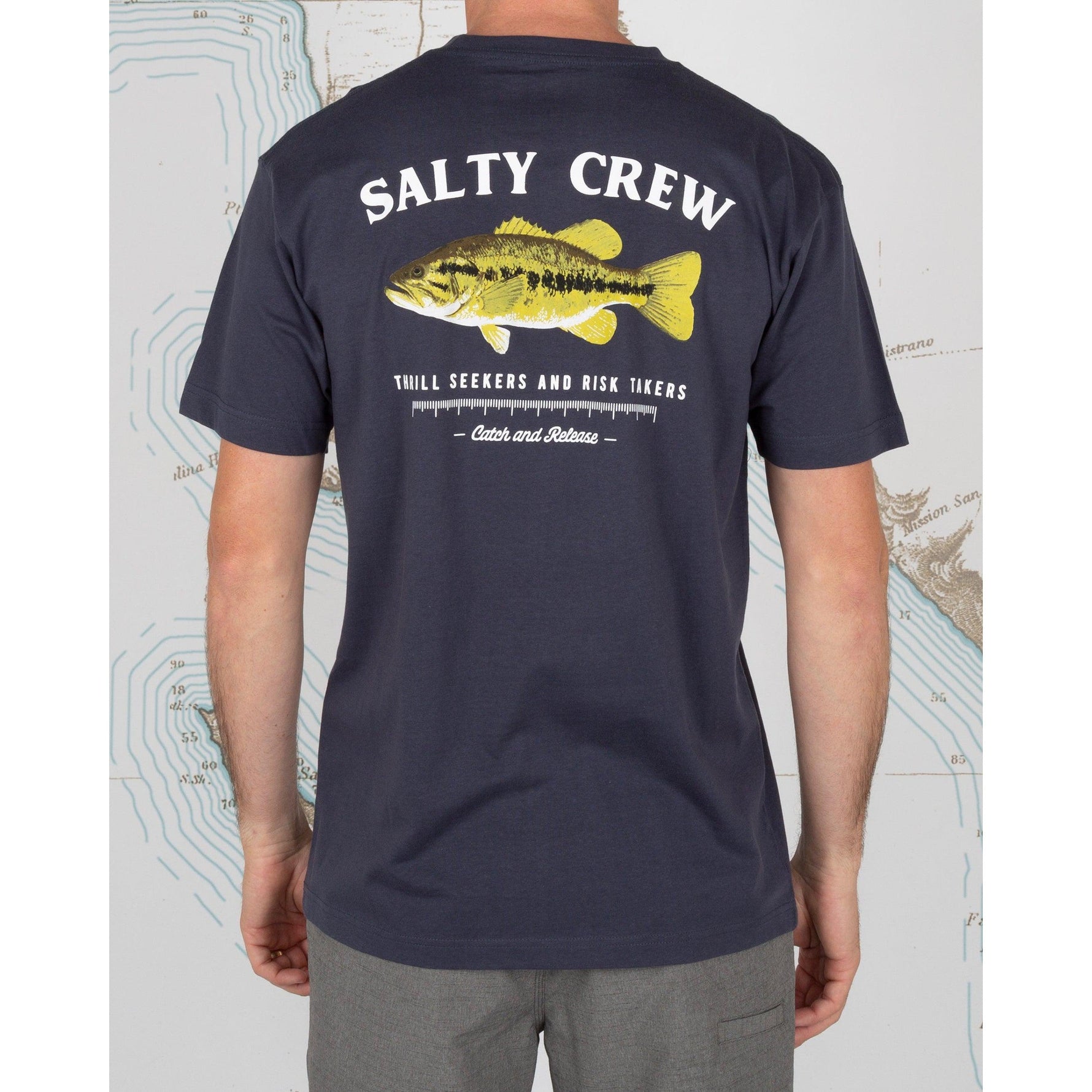 Salty CrewSalty Crew Bigmouth Premium Harbor Blue Tee - ShirtsBackSCBM - HB - L