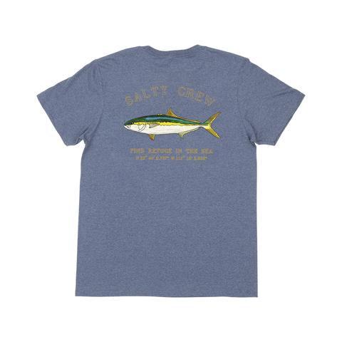 Salty CrewSalty Crew Mossback S/S Tee - Navy Heather - ShirtsMOSSBACK S/S STANDARD TEE NAVY HEATHER BACK20035083 - NVYHEA - L