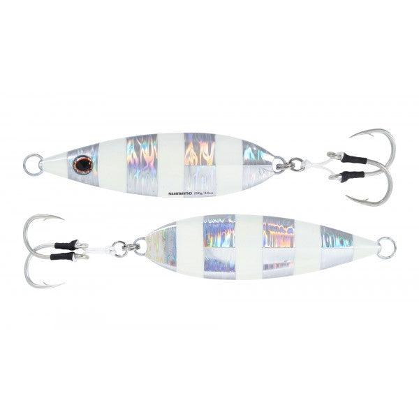 ShimanoShimano Flat - Fall Butterfly Jigs Size 80 - Saltwater Jigszebra glowBFLFF080ZG