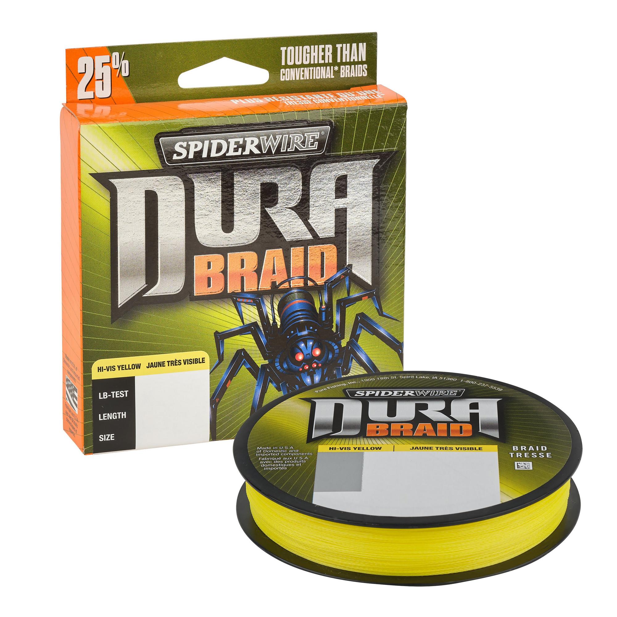 braided fishing line made in usa ProSpec Chrome 4 x 100' Metered Braid SpiderWire DuraBraid Fishing Line Line