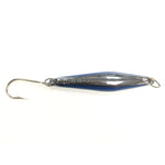 Tady 45 Surface Iron saltwater jig in Chrome Blue, rigged with a single tuna hook