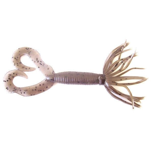 double tail grub fishing lures Yamamoto Double Tail Hula Grub - Cinnamon/Black Flake