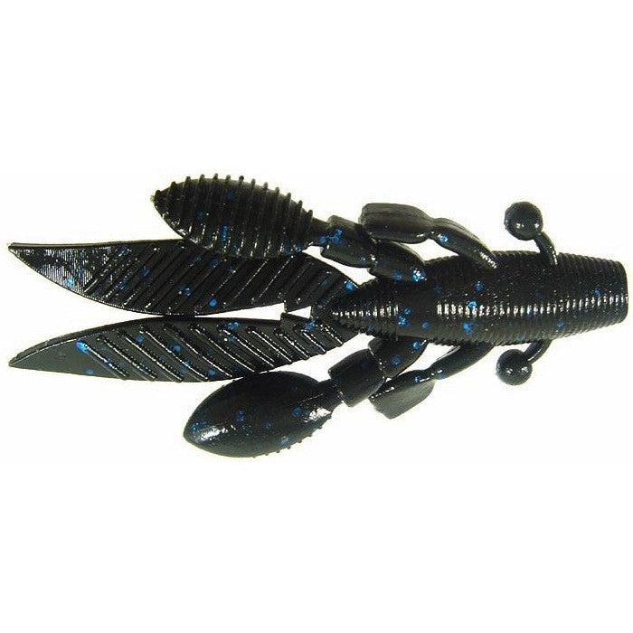 YamamotoYamamoto Flappin Hog LG - Creature BaitsBlack w/ Large Blue Flake FHL - 05 - 021YAM523
